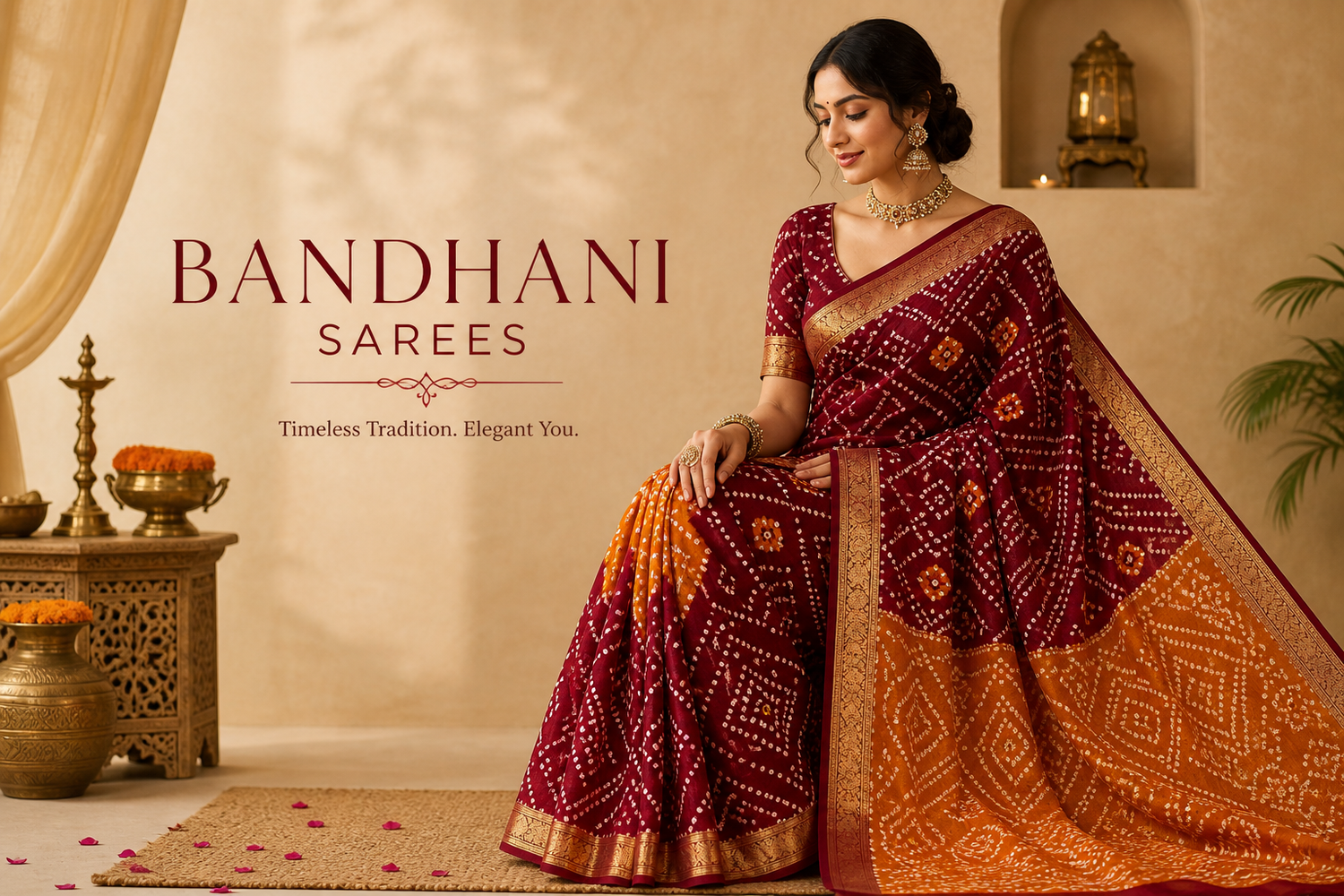 Bandhani Sarees